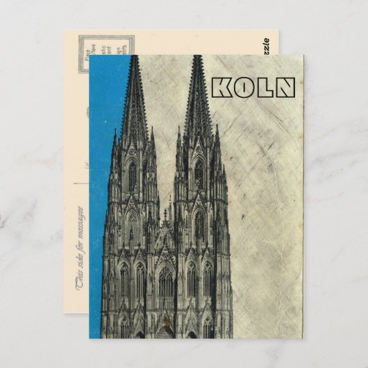  Duitsland, Koln Cathedral Briefkaart (Voorkant / Achterkant)