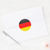 Duitsland kwaliteit Vlag Cirkel Ronde Sticker (Envelop)