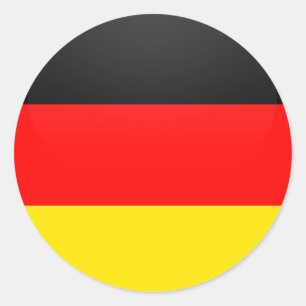 Duitsland kwaliteit Vlag Cirkel Ronde Sticker