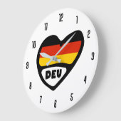Duitsland Landcode DEU Vlaggenhart Grote Klok (Hoek)