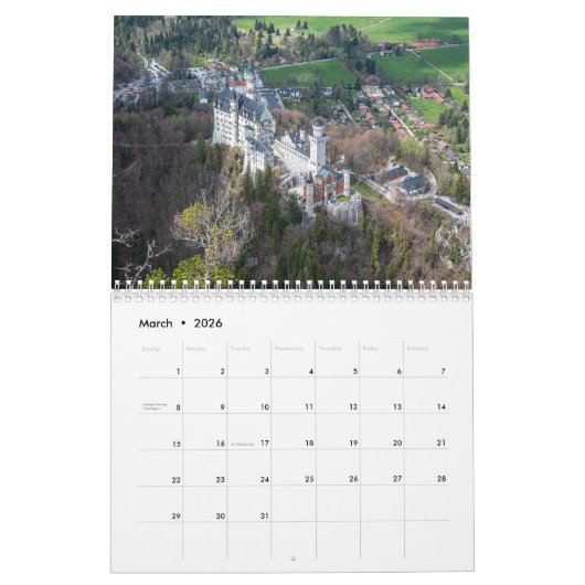 Duitsland landschappen foto kalender (Mar 2026)