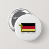 DUITSLAND LEIPZIG MISSION LDS CTR RONDE BUTTON 5,7 CM (Voorkant /achterkant)