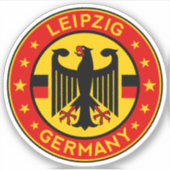 Duitsland, Leipzig Sticker (Voorkant)