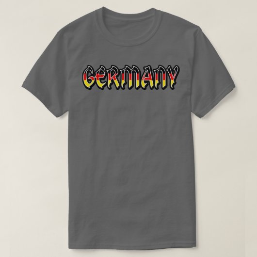 Duitsland Lettering Word  Duits T-shirt (Design voorkant)