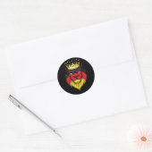 Duitsland Lion King Flag Ronde Sticker (Envelop)