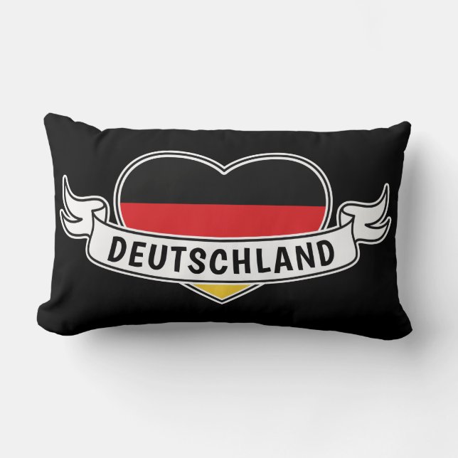 Duitsland Love custom text werpen kussens (Voorkant)
