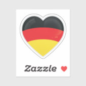 Duitsland Love Flag Sticker (Vel)