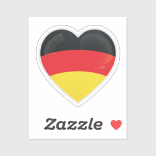 Duitsland Love Flag Sticker