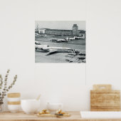  Duitsland, luchthaven München, jaren vijftig Poster (Keuken)