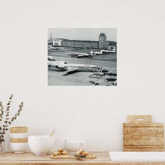  Duitsland, luchthaven München, jaren vijftig Poster (Keuken)