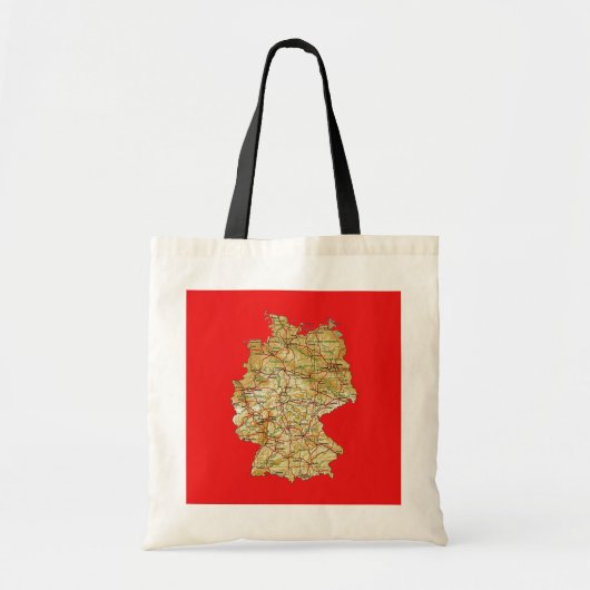 Duitsland Map Bag Tote Bag (Voorkant)