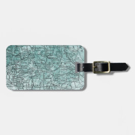  Duitsland Map Bavaria Region Travel Bagagelabel