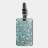  Duitsland Map Bavaria Region Travel Bagagelabel (Voorkant verticaal)