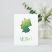 Duitsland Map Briefkaart (Staand voorkant)