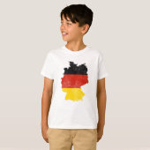 Duitsland Map Flag Gift T-shirt (Voorkant volledig)
