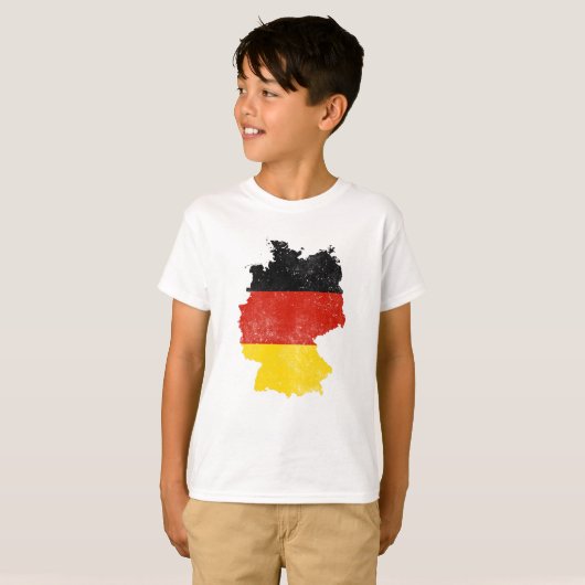 Duitsland Map Flag Gift T-shirt (Voorkant volledig)