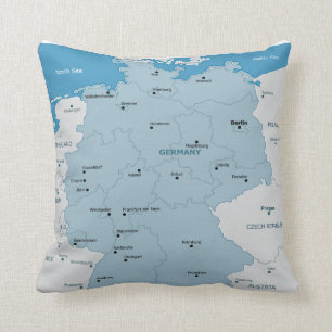 Duitsland Map Pillow Kussen