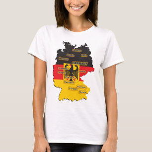 Duitsland Map T-shirt