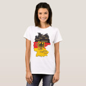 Duitsland Map T-shirt (Voorkant volledig)