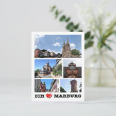 Duitsland - Marburg - I Love - Briefkaart (Staand voorkant)