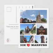 Duitsland - Marburg - I Love - Briefkaart (Voorkant / Achterkant)