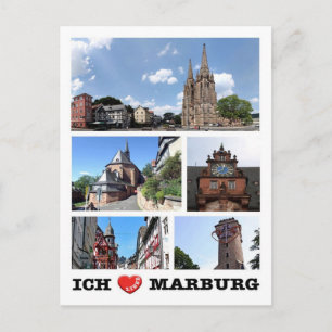 Duitsland - Marburg - I Love - Briefkaart