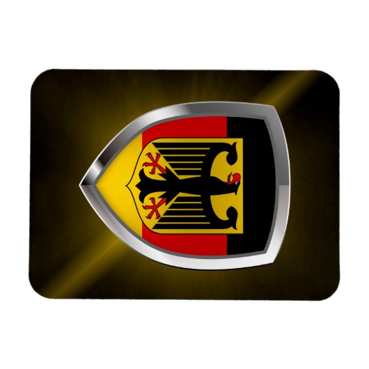 Duitsland Metallic Emblem Magneet (Horizontaal)