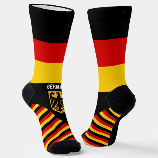 Duitsland, mode, Duitse vlag, patriottisch Sokken (Gebogen)