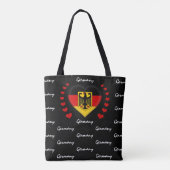 Duitsland mode vlag/sport tote bag (Achterkant)