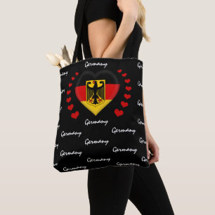 Duitsland mode vlag/sport tote bag