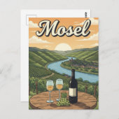 Duitsland Mosel Travel Briefkaart (Voorkant / Achterkant)
