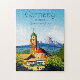 Duitsland München Bavarian Alps Travel Jigzaag Puz Legpuzzel