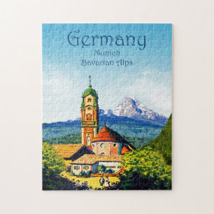 Duitsland München Bavarian Alps Travel Jigzaag Puz Legpuzzel