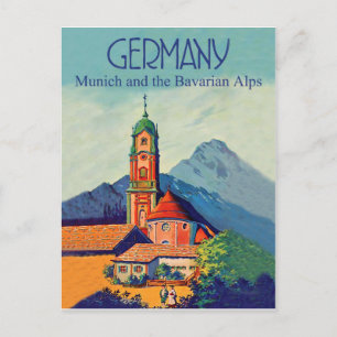 Duitsland, München en Beierse Alpen Briefkaart