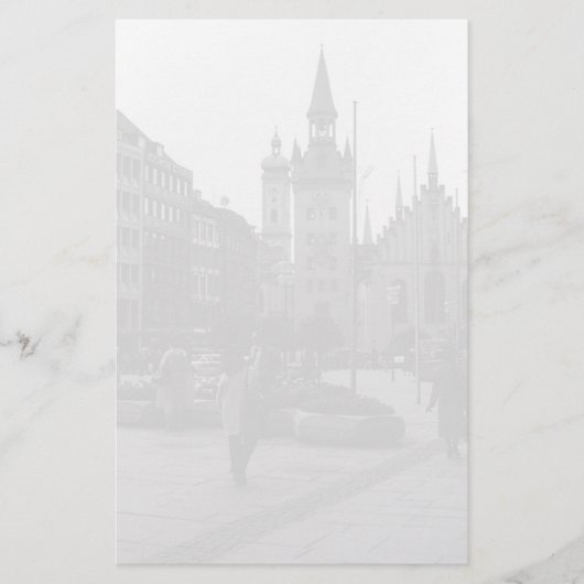 Duitsland München Kerk Marienplatz 1970 Briefpapier (Voorkant)