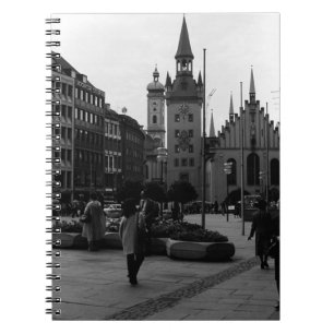  Duitsland München Kerk Marienplatz 1970 Notitieboek