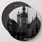 Duitsland München Kerk Marienplatz 1970 Ronde Button 6,0 Cm (Voorkant /achterkant)