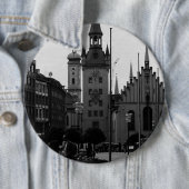  Duitsland München Kerk Marienplatz 1970 Ronde Button 6,0 Cm (In situ)