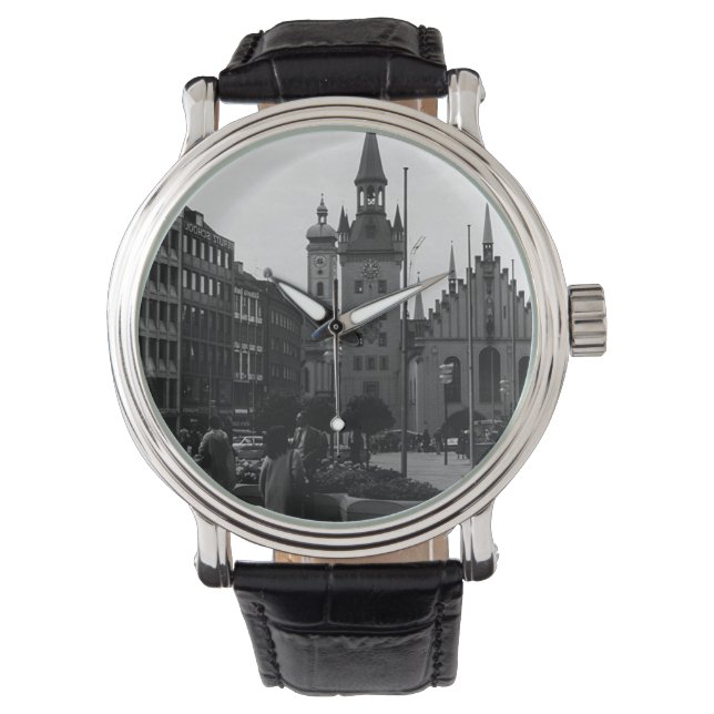  Duitsland München Kerk Marienplatz Horloge (Voorkant)