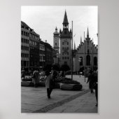  Duitsland München Kerk Marienplatz Poster (Voorkant)