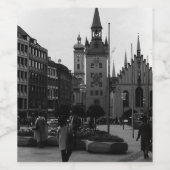 Duitsland München Kerk Marienplatz Wijn Etiket (Enkel label)