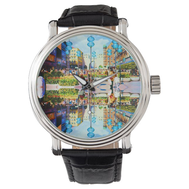  Duitsland München Towngate Karistor Horloge (Voorkant)