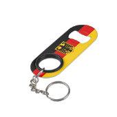 Duitsland National Flag Patriotic Mini Flessenopener (Achterkant Gekanteld)