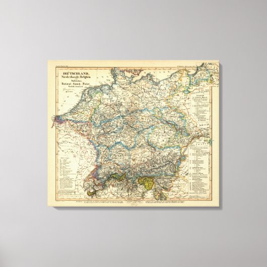 Duitsland Nederland België Canvas Afdruk (Voorkant)