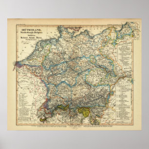 Duitsland Nederland België Poster