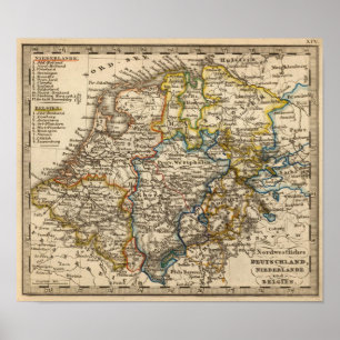 Duitsland, Nederland en België Poster