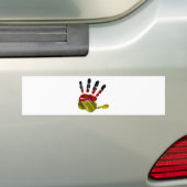 DUITSLAND NICE HAND FLAG PRODUCTS BUMPERSTICKER (Op auto)