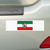 Duitsland Noord-Rijnvlag Bumpersticker (Op auto)