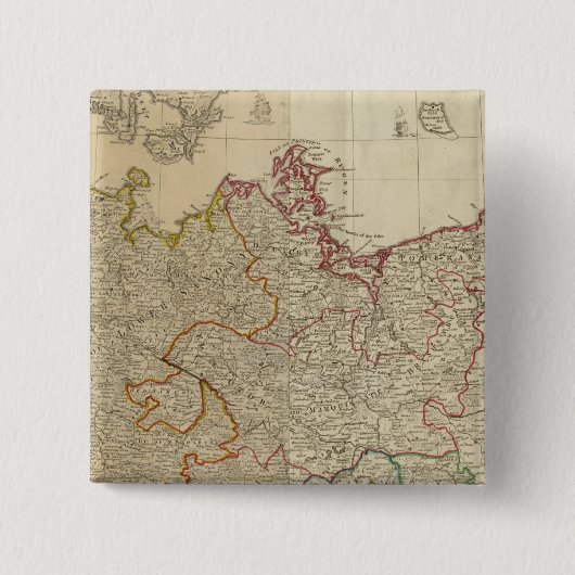 Duitsland noord vierkante button 5,1 cm (Voorkant)