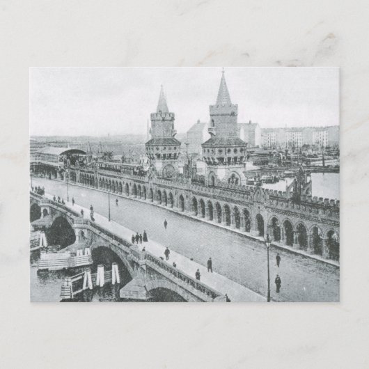 Duitsland: Oberbaumbrucke Briefkaart (Voorkant)